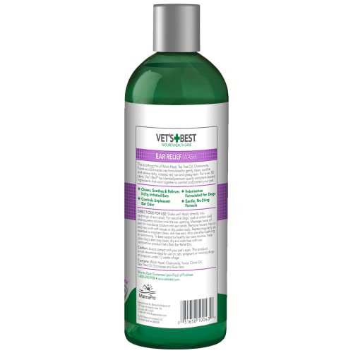 New Vet’s Best Dog Ear Relief Wash | 16 oz