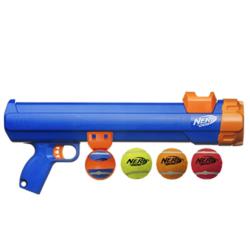 New Nerf Dog Tennis Ball Blaster | Blue/Orange, One Size