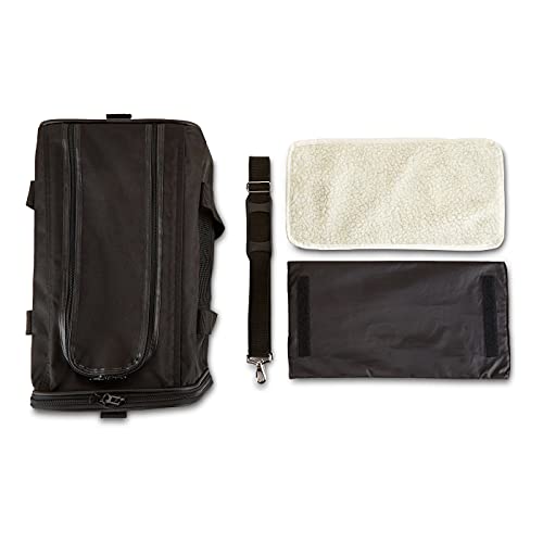 New Amazon Basics Soft-Sided Mesh Pet Travel Carrier | Black, 16.5″ L × 10.6″ W × 11″ H