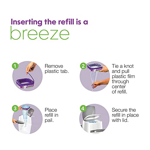 New Litter Genie Refill Bags, Multi-Layers of Odor-Barrier Technology | 4 Pack