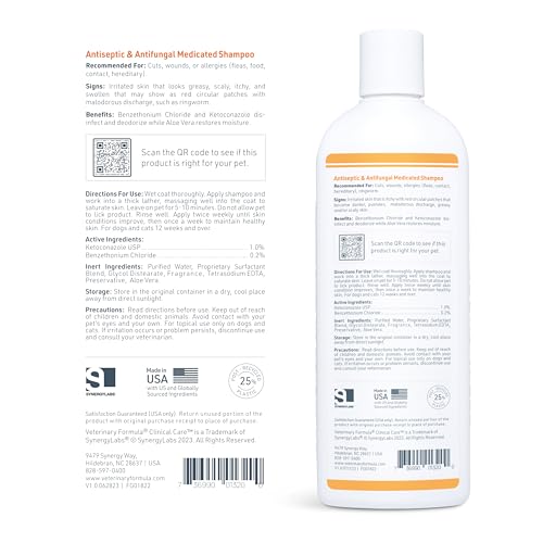 New Veterinary Formula Clinical Care Antiseptic & Antifungal Shampoo | 16 fl oz