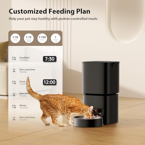 New Automatic Cat Feeder Timed Automatic Pet Feeder | 5L/21 cup