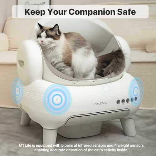 New Neakasa M1 Lite Open-Top Self Cleaning Cat Litter Box | M1 Lite