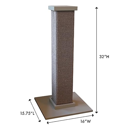 New SmartCat Ultimate Scratching Post | Gray, 32" (Large)