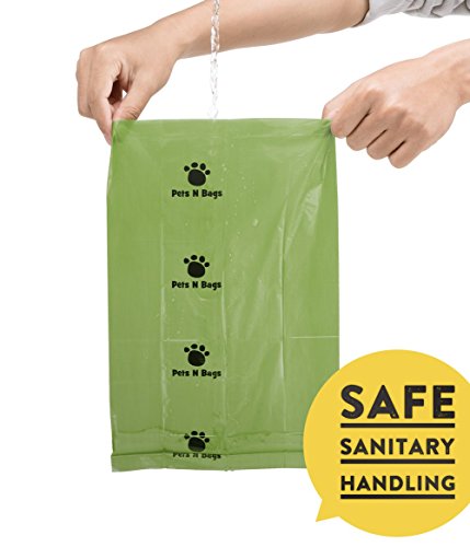 New Pets N Bags Dog Poop Bags Refill Rolls | Unscented, Includes Dispenser