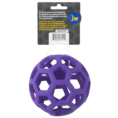 New JW Pet Hol-ee Roller Puzzle Ball | Assorted, Medium (4.5")