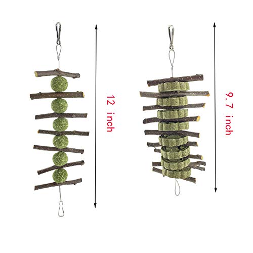 New WANBAO Bunny Chew Toy Molar Wood Stick Rabbit Chew Toys | 2 pieces