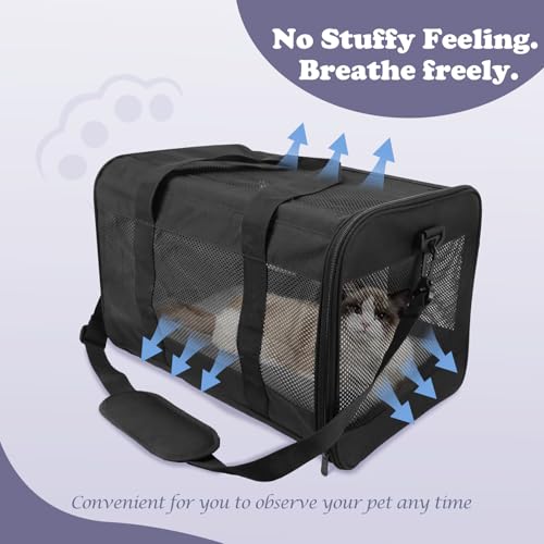 New Prodigen Soft Sided Pet Travel Carrier | Small, 16.3″ L × 11.8″ H × 12.4″ W