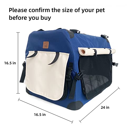 New Purrpy Large Cat Carrier | 24″ × 16.5″ × 16.5″, Gray