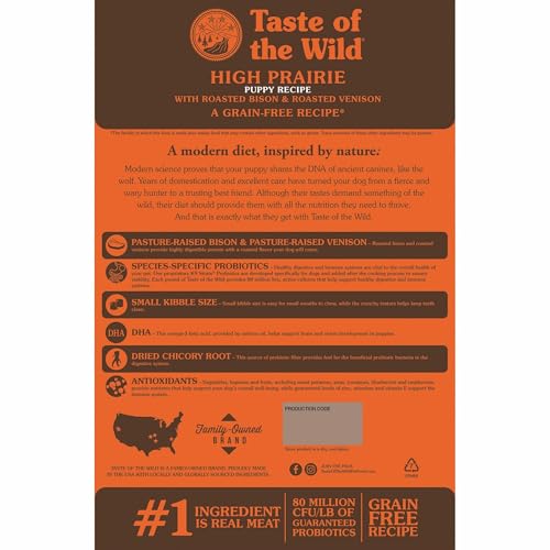 New Taste of the Wild High Prairie Puppy Dry Dog Food | Grain-Free • 5 lb
