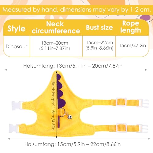 New YBEATY Ferret Harness and Leash Set | Yellow