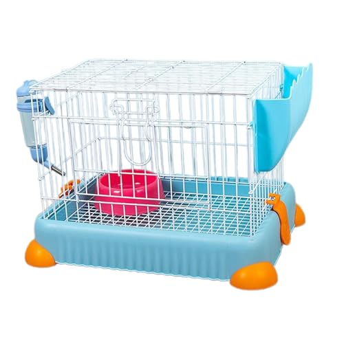 New Cozy Small Animal Habitat with Removable Tray | Blue
