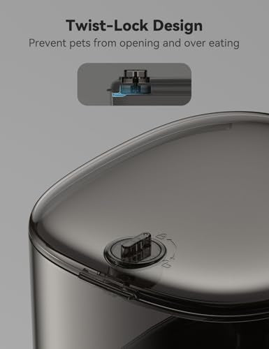 New WOPET Automatic Cat Feeder (WiFi, Voice Recorder) | 6L, Up to 15 Meals/Day