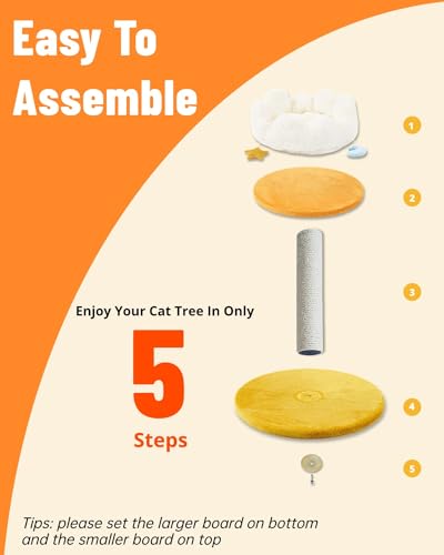 New Happi N Pets Cloud Cat Tree and Scratching Post with Bed | 22"