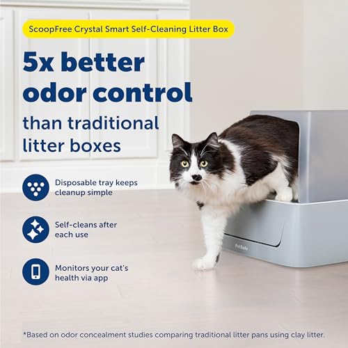 New PetSafe ScoopFree Crystal Pro Self-Cleaning Automatic Litter Box | Crystal Pro