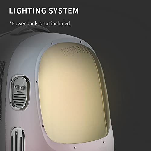 New PETKIT Cat Backpack w/ Inbuilt Fan & Light | Pink