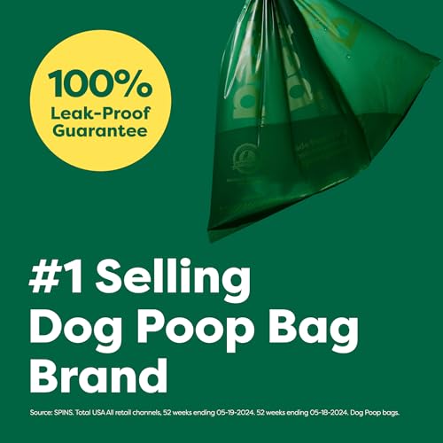 New Earth Rated Poop Bags Refill Rolls | Unscented, 270 Bags