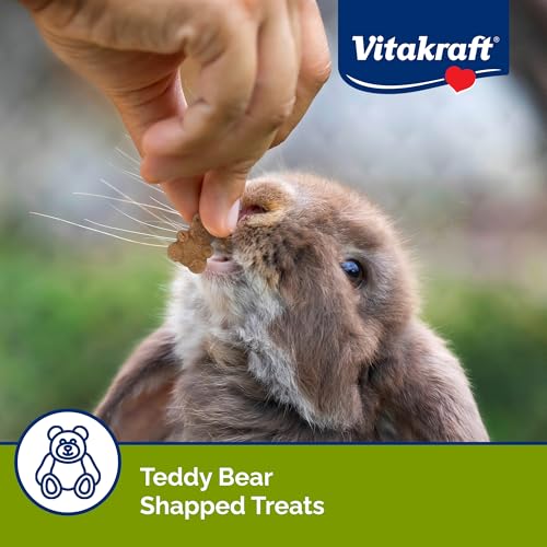New Vitakraft Crunchy Bears Rabbit, Guinea Pig & Hamster Treat 4 Ounce (Pack of 3, Vanilla)