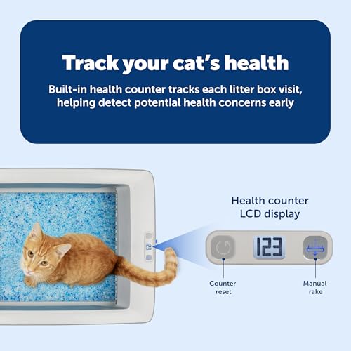 New PetSafe Legacy ScoopFree Crystal Pro Self-Cleaning Automatic Litter Box | Includes 1 Crystal Litter Tray