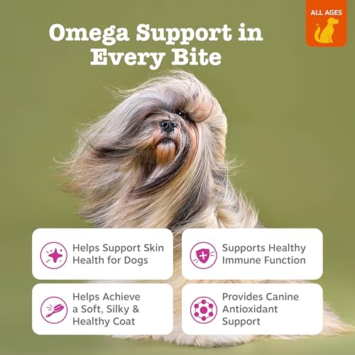 New Zesty Paws Salmon Oil Omega-3 Chews | Salmon, 90 Count