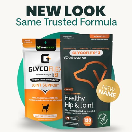 New VetriScience GlycoFlex 3 Hip & Joint Chews | Chicken, 120 Count