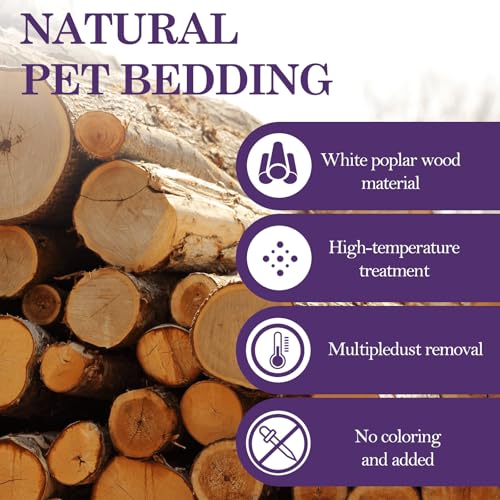 New Natural Aspen Shavings Pet Bedding | Natural, 5.5 lb / 70 L