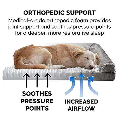 New Furhaven Orthopedic Dog Bed | Charcoal, Large