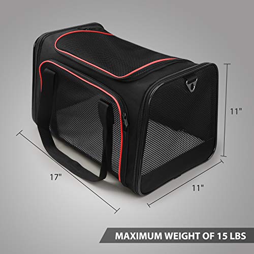 New XZONE PET Soft Sided Collapsible Travel Carrier | Medium Gray