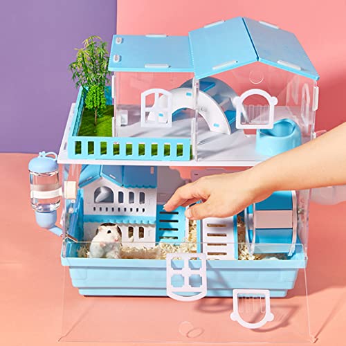 New ORTOLY Hamster & Guinea Pig Cage 3-Level Transparent Habitat