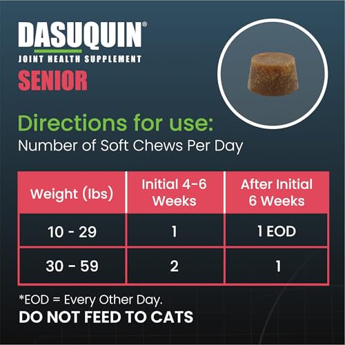 New Nutramax Dasuquin Soft Chews | Small–Medium Senior Dogs | 84 Count
