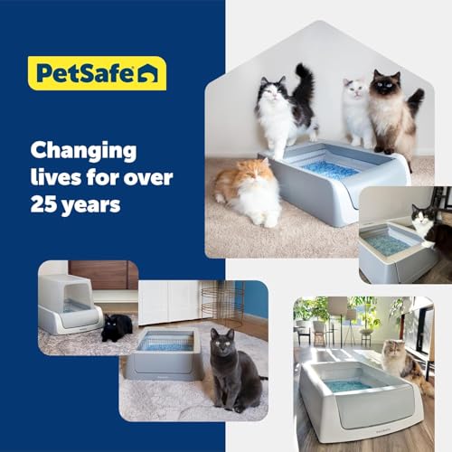 New PetSafe ScoopFree Disposable Crystal Cat Litter Tray | Fresh Scent, 4.3 lb Bags, 6 Pack