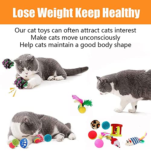 New 21-Piece Cat Toys Set (Tunnel, Wand, Balls) | 21 pcs