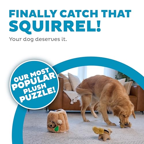 New Outward Hound Hide A Squirrel Plush Dog Toy Puzzle | Assorted, Large