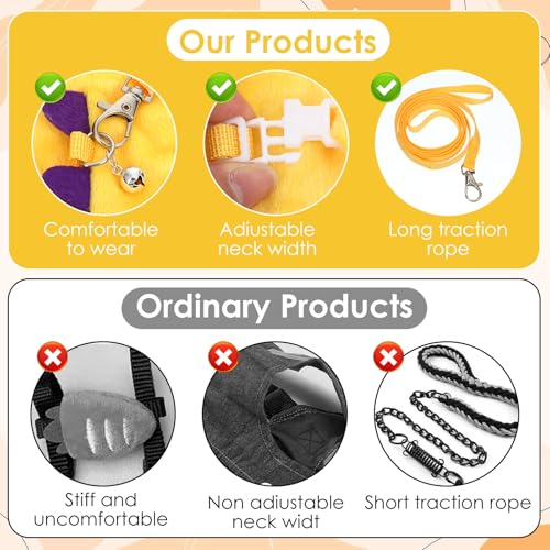 New YBEATY Ferret Harness and Leash Set | Yellow