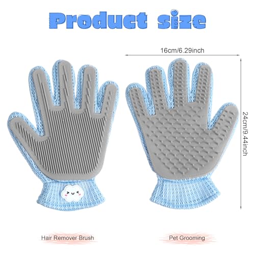 New Gjinxi 2-in-1 Pet Grooming Glove for Cats & Dogs