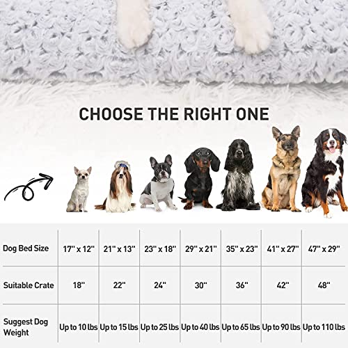 New KSIIA Washable Dog Bed | 35" x 23", Gray