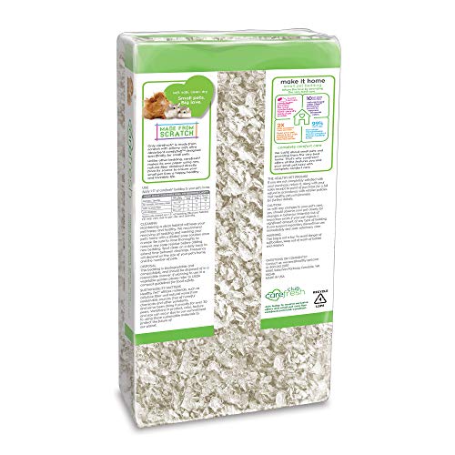 New carefresh 99% Dust-Free White Natural Paper Small Pet Bedding | White, 10 L