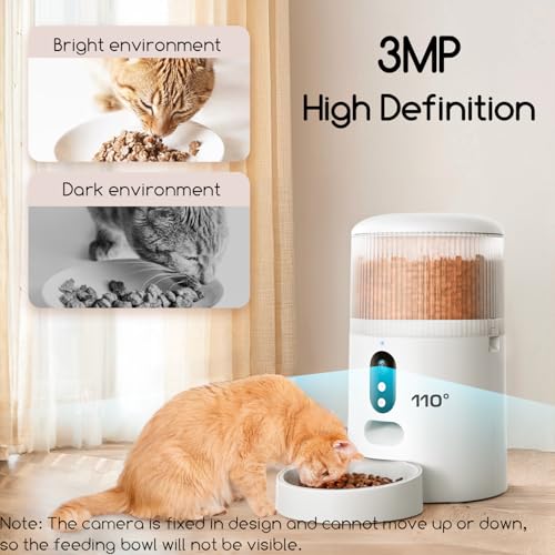 New Faroro Automatic Cat Feeder with Camera (3MP, 5G Wi-Fi)