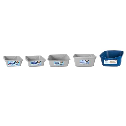 New Petmate Litter Pan | Blue/Gray, Small