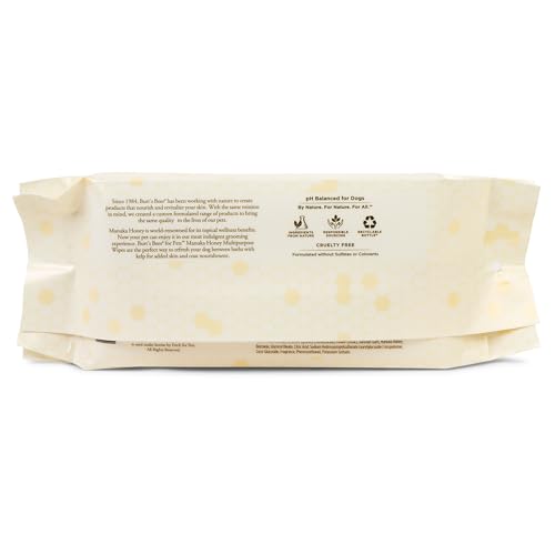 New Burt's Bees Manuka Honey Multipurpose Wipes with Kelp | 50 count