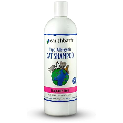 New earthbath Hypoallergenic Cat Shampoo | 16 oz, 1 pack