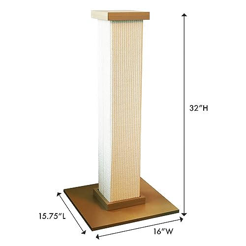 New SmartCat Ultimate Scratching Post | Beige, 32" (Large)