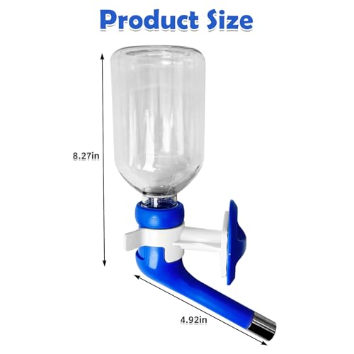 New PINVNBY 2PCS Small Animal Water Bottle | (Blue)