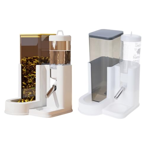 New Xanorrg Hamster Feeder and Water Dispenser | Yellow