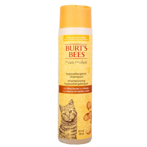 New Burt's Bees for Pets Hypoallergenic Cat Shampoo with Shea Butter and Honey | 10 fl oz