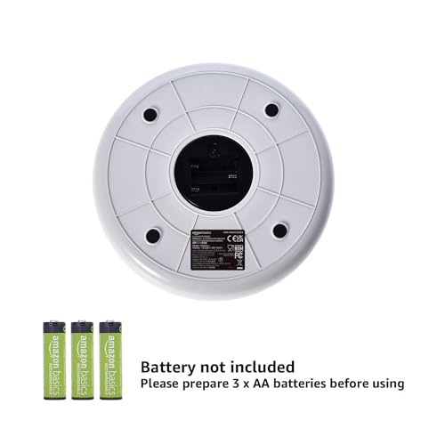 New Amazon Basics Automatic Pet Feeder with Cooling Pack | White, 31.5×31.5×8.3 cm