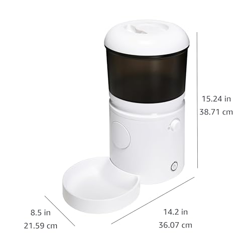 New Amazon Basics Automatic Feeder (Speed & Portion Control) | White, 4L
