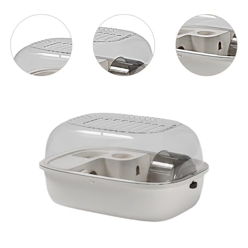New Hamster Habitat Large Clear Cage Ventilated Exercise House (White)