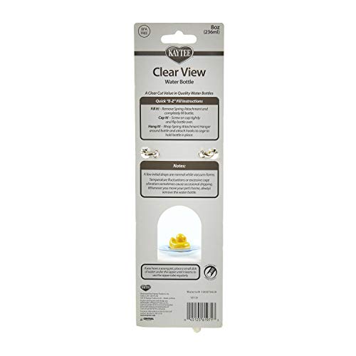New Kaytee Clear View Water Bottle for Small Animal | 8 oz
