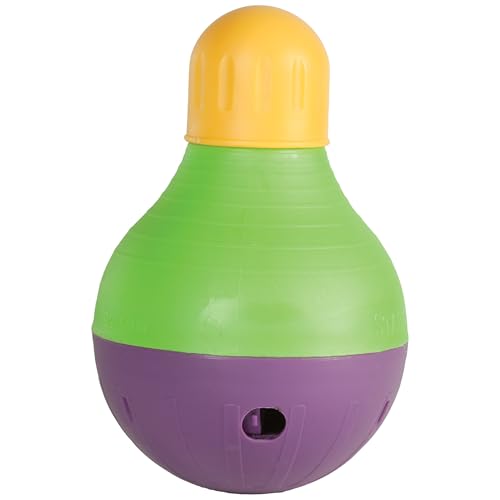 New Starmark Bob-A-Lot Interactive Toy | Yellow/Green/Purple, Large
